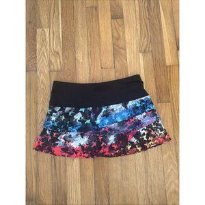 Lucky In Love Women's Tennis Skort Tiered Pickleball Size M